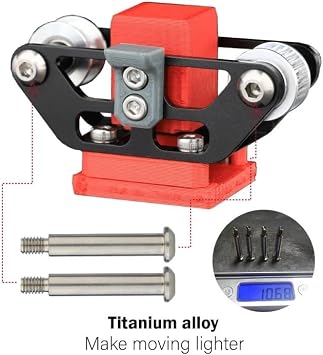 for Mellow CNC for vzbot 330 AWD 3D Printer Aluminum AWD Motor Mount and Y-axis Gantry Screws Pack Includes Titanium Bolts(Silver)