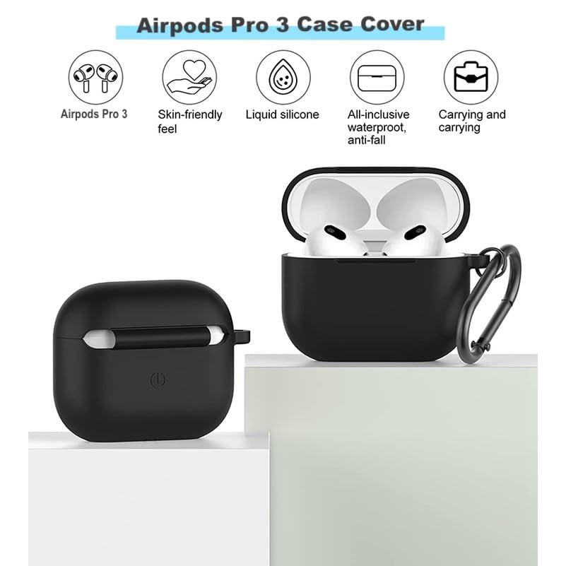 Image of YODI Case Cover for Airpods Pro|Pro 2|Airpods Pro 3|Airpods 4 Pouch, Silicone Cases with Cleaner Kit 360 Drop Protection,Shock-Resistant ((SILI-Lavender), Airpods Pro 3 (2025))