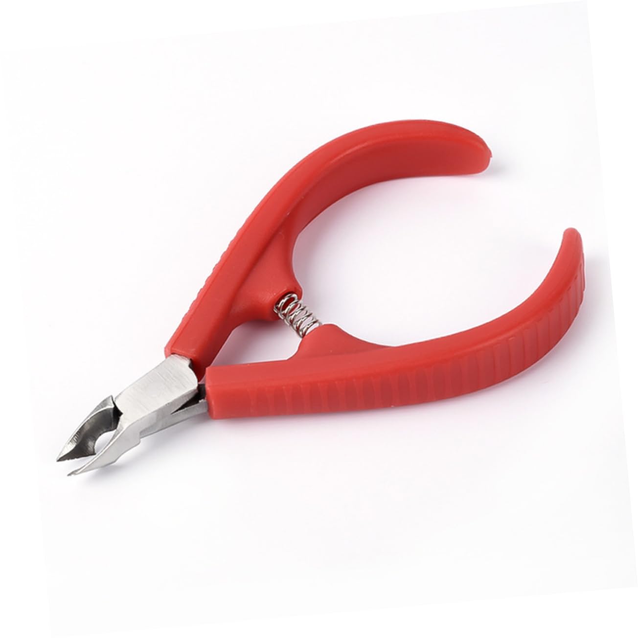 minkissy Nail Cuticle Nipper Set 2pcs Plastic Handle Nail Tools Cuticle Trimmer Manicure Clamp for Salon