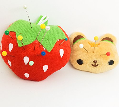 Peavytailor Pincushion For Sewing Machine 2 Pcs Needle Storage Organizer Red Strawberry #TOP17