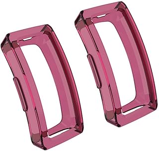 Amosfun 2Pcs Relógio Inteligente Capa De Silicone Relógios Inteligentes Inspiram Capa Protetora Tpu Protetor Inspiram Capa À Prova De Choque Relógio Inteligente Concha Tpu Relógio