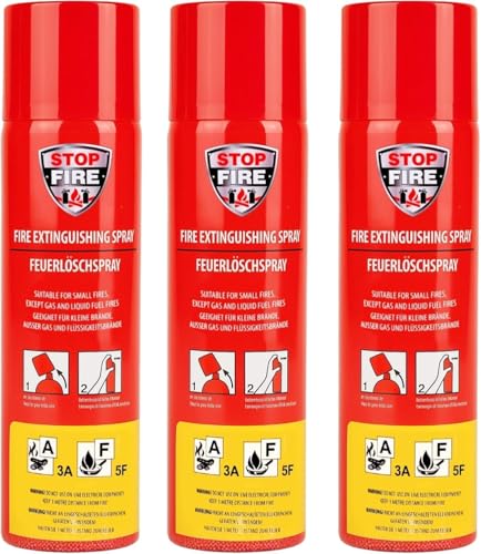 notlok Safety Work 3x 500ml spray gaśniczy A F & E do 1000 V bez fluoru