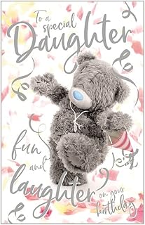 Me To You DAUGHTER Birthday Bear 3D Holographic Hologram Birthday Card, multi
