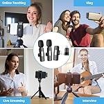 2-Pack Wireless Lavalier Microphone for iPhone, iPad, Android & MacBook - Lightning/USB-C Plug-and-Play Mini Microphone with Noise Cancelling for Videos, Podcasts, TikTok, YouTube(No Bluetooth) - Image 5