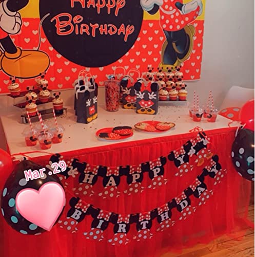 9Ft Red Tulle Table Skirt Christmas Tutu Table Skirts For Christmas Birthday Party Baby Shower Gender Reveal Bridal Shower Home Decor #TOP2