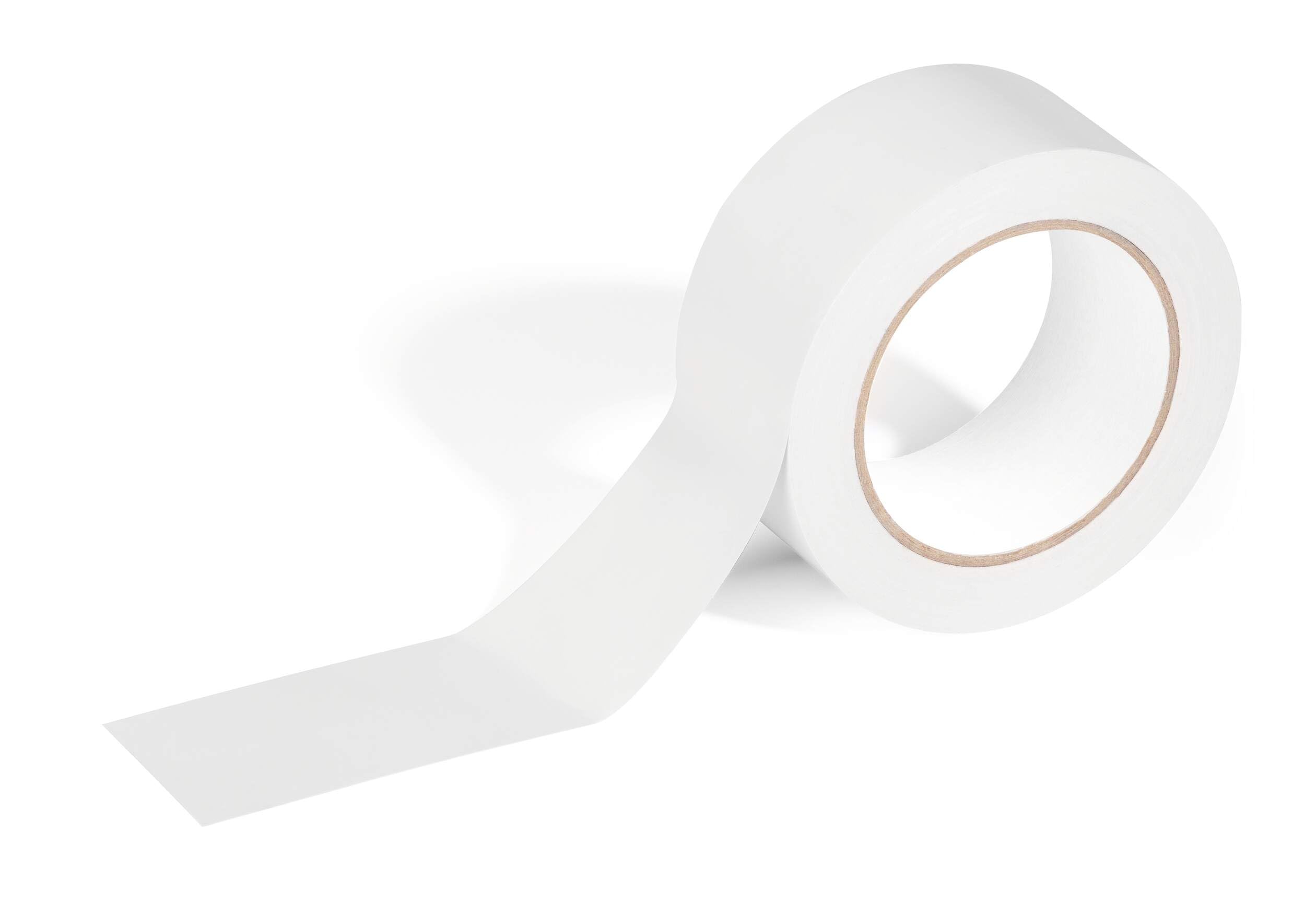 Rackhams White Duraline Strong Removable Pvc Floor Marking Tape | 50Mm X 33M |
