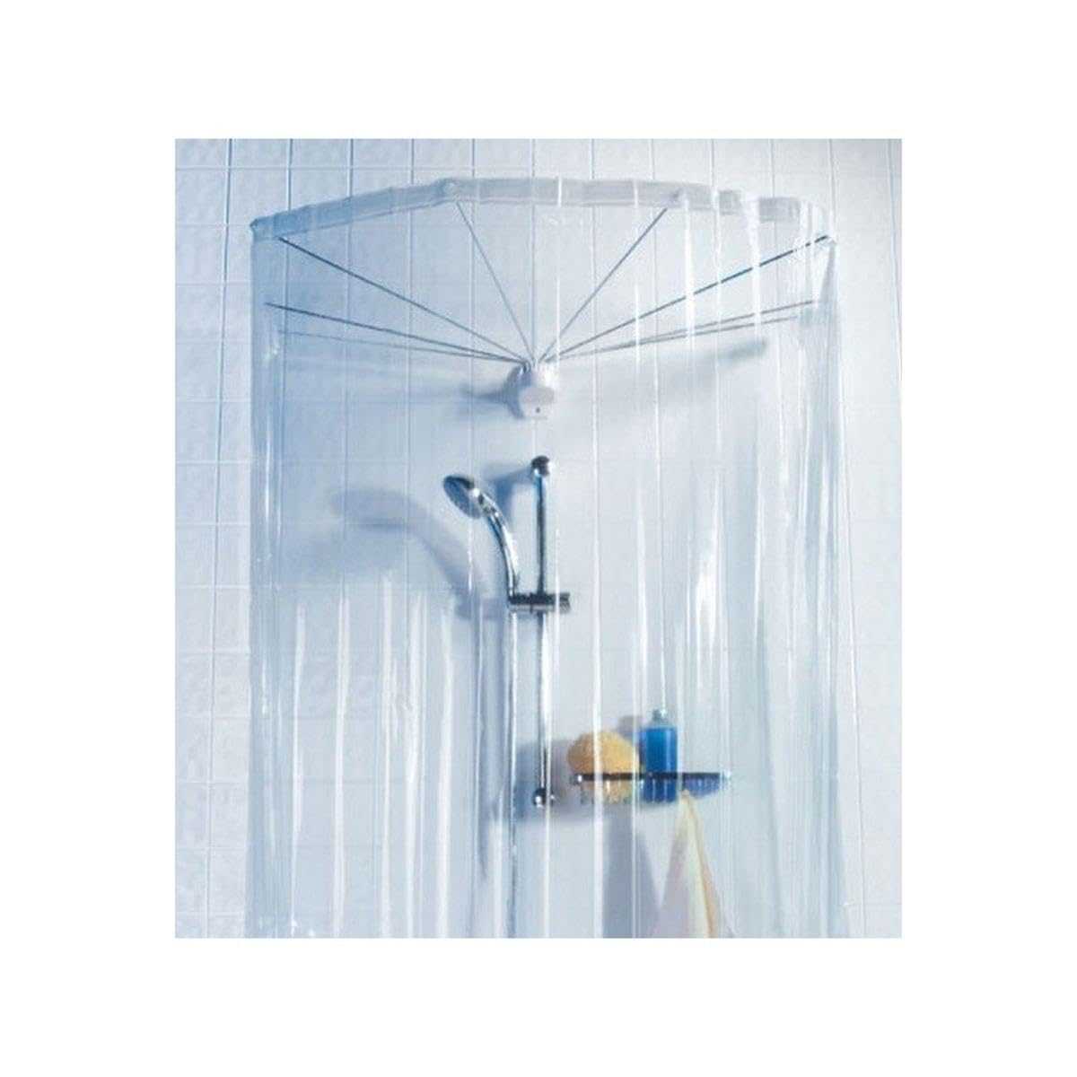 Spirella Tende da Doccia PEVA OMBRELLA 200x170 cm Trasparente