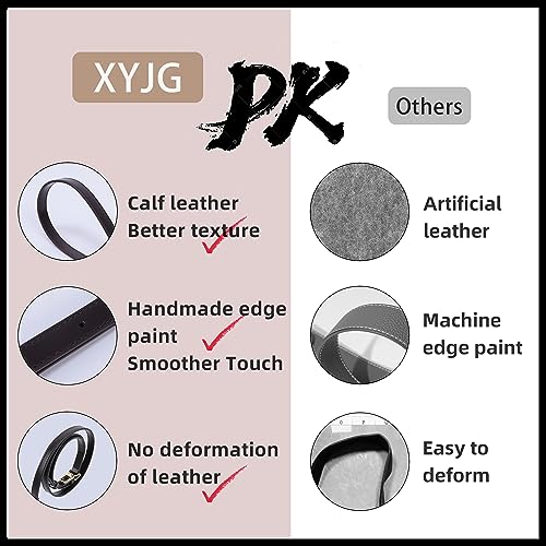 Vachetta Leather Strap for Speedy Bag, Multi Length Handmade Adjustable Cowhide Crossbody Purse Strap for Handbag 【0.7 Inch Wide, Glossy Black】4