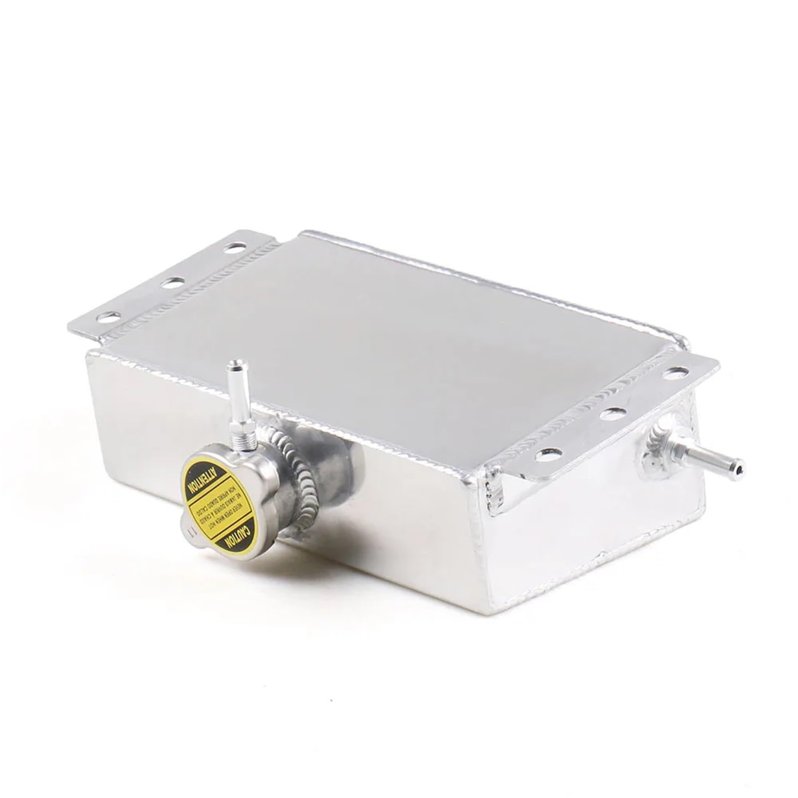Depósito desbordamiento Tanque De Expansión De Refrigerante Aluminio Universal 1,6 L, Depósito De Desbordamiento Depósito Recogida Aceite Tanque Compensación Combustible Botella Refrigerante(Black)