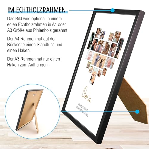 OWLBOOK® Personalisierte Geschenke für Oma Fotogeschenke für Oma Geschenke zum Geburtstag Geburtstagsgeschenke für Oma… – Ansicht 2