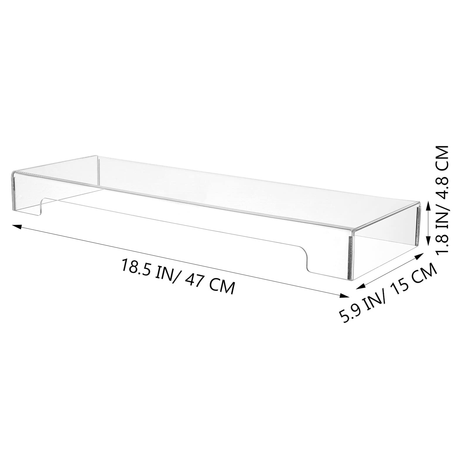 DOITOOL Tastaturhülle, Acryl, transparent, kratzfest, mit 104 Tasten, mechanischer Schutz für Computer-Abdeckung, klarer Schutz für ohne
