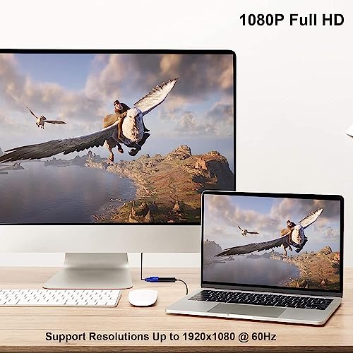 SKYCELL VGA to HDMI Converter Adopter Cable 1080P for Computer, Laptop, TV, Preojectors Black - Image 5