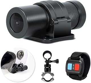 VSYSTO Motorcycle Camera, 1080P Sport Helmet Camera Body Action Recorder, 150 Degree Wide Angle, WiFi, Night Vision, G-Sen...