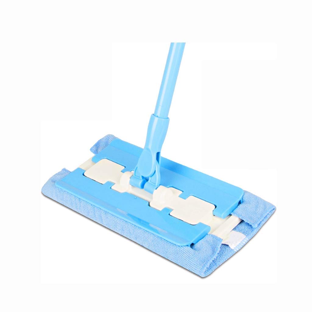 Trapeador de Microfibra Profesional, Mango de Acero Inoxidable, tamaño de Almohadilla, recambios de paño de Microfibra y 1 Estropajo para Eliminar la Suciedad incluidos