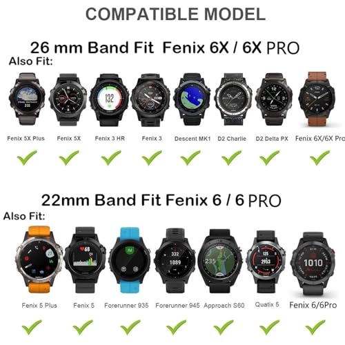 Bracelet silicone libération rapide 22mm compatible Garmin Descent MK1 et MK2i agate - 5