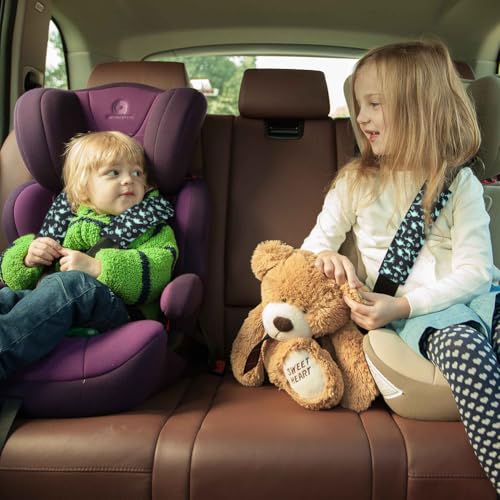 URAQT 2 Stück Gurtpolster Auto Kinder, Auto Gurtpolster Gurtschutz mit Dinosaurier Dino Motiv, Schutzkissen und Samtbeutel Groß für mehr Komfort auf der Reise (Schwarzer Dinosaurier)