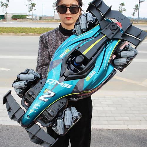4DRC Y2 RC Cars 1:12 Scale Control Stunt Car with Gesture Controller, Off Road Monster Truck, 2.4Ghz RTR All Terrain Hobby 20KM Truck, 8 12 14 Boy Kids Toys Adult Gifts, 2 Battery