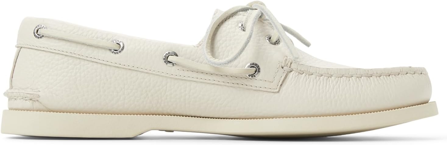 Sperry Men's Authentic Original 2 Eye Boat Shoes in White - Image 4