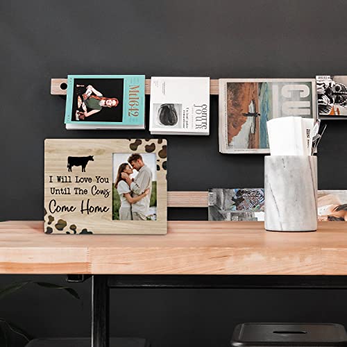 FONDCANYON-I-Will-Love-You-Until-The-Cows-Come-Home-Picture-Photo-FrameCouples-Love-Picture-FramesValentine-Wedding-Gifts-For-Girlfriend-Boyfriend-Husband-Wife-Him-Her-4×6-Inch-Photo FONDCANYON I Will Love You Until The Cows Come Home Picture Photo FrameCouples Love Picture FramesValentine Wedding Gifts For Girlfriend Boyfriend Husband Wife Him Her 4×6 Inch Photo