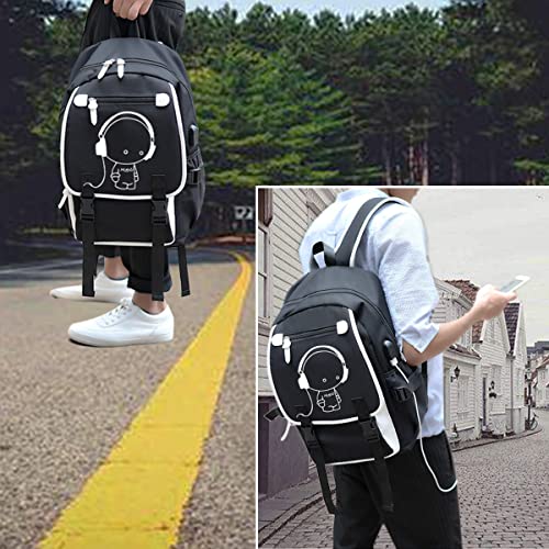 Asge Large 3 Piece Backpack Set - Boys & Girls Teenage Reflective Waterproof School Satchel for Travel & Outdoor by Asge - Image 7