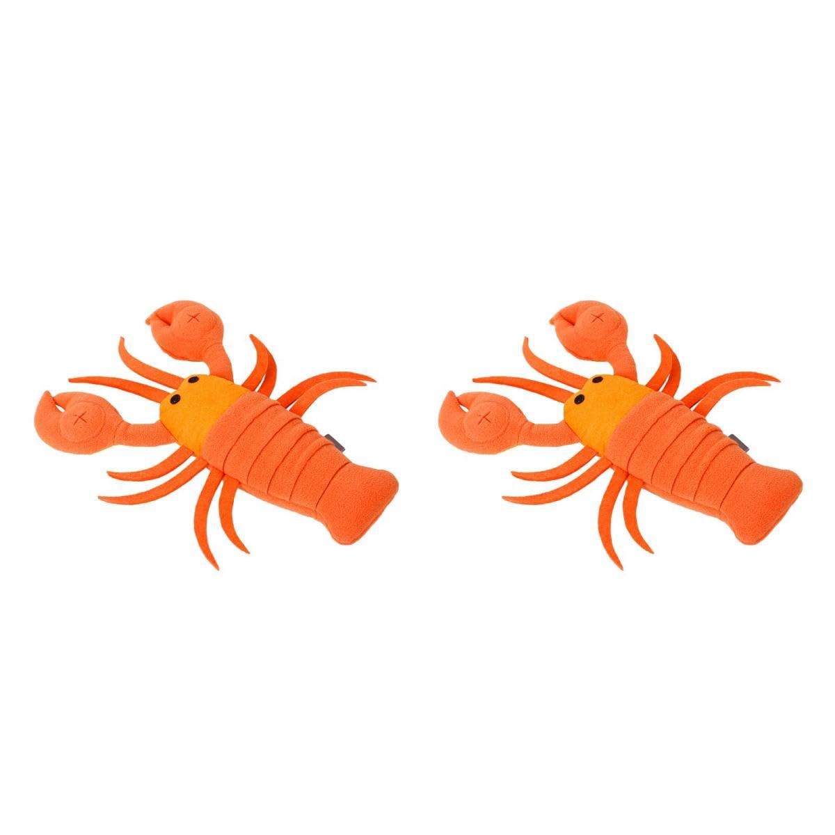 Kisangel 2stücke Pet Dog Molar Toy Cartoon Lobster Kauspielzeug Für Hunde Multifunktionales Futter Und Trainingsspielzeug Zur Langsamen Fütterung Und Stimulation Der Sinne