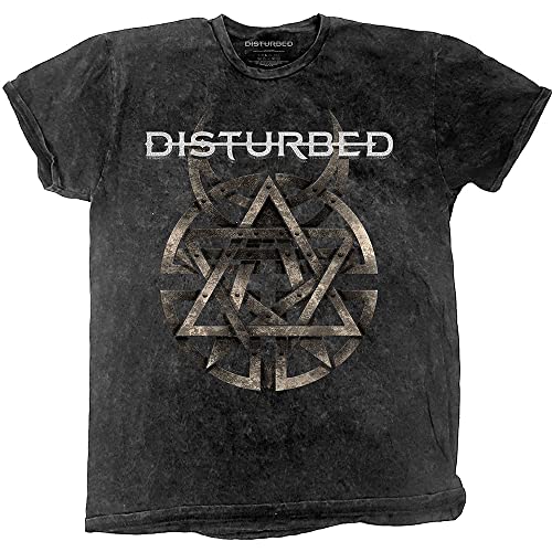 Image of Disturbed Riveted Official Tee T-Shirt Mens Unisex (Large) Grey