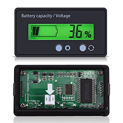 Image showing the internal circuit board of the battery capacity voltage meter.