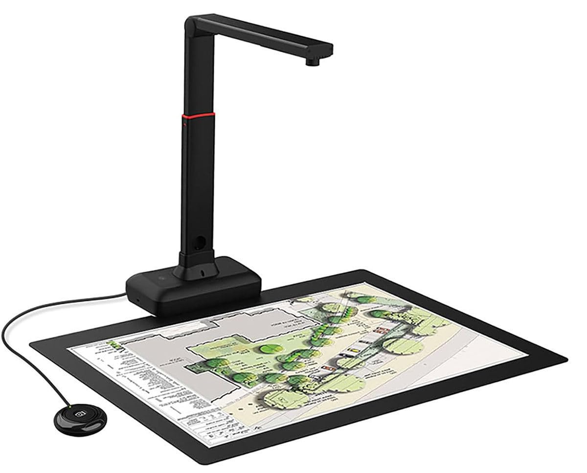 Ultra Escáner Portátil,13mp Escáner De Documentos A3 con Software Ocr para Macos Y Windows,Tecnología De Aplanamiento Automático,Alta Resolución,para Escaneo Personal Y Oficina
