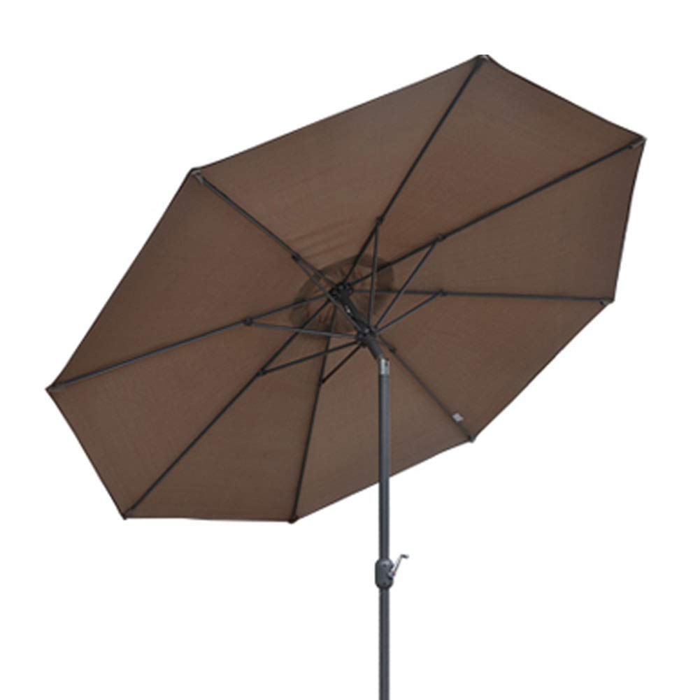 Parasol ogrodowy na patio na plaży 9,8 stopy / 3 m, parasol ogrodowy z korbą i 8 solidnymi żebrami, wodoodporny i odporny na blaknięcie()