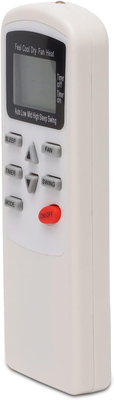 Angled front view of the universal remote control