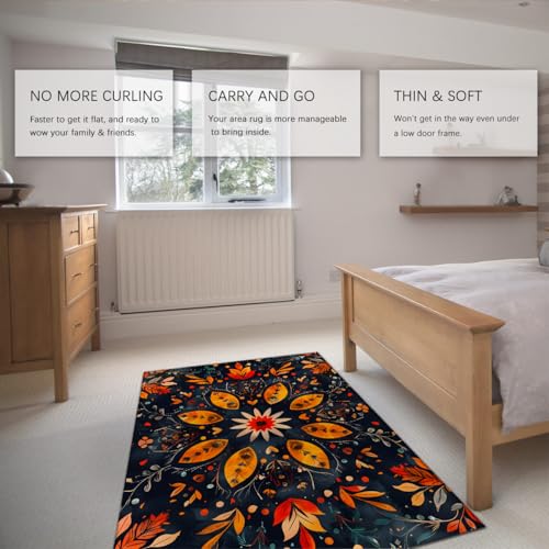 Tapis lavable 200x300cm doux et antidérapant facile à nettoyer - 5