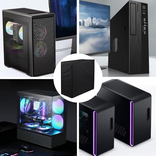 Cubierta antipolvo para el host de la caja de la CPU lavable y protector impermeable de PC 5