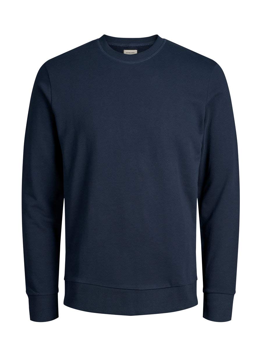 JACK & JONES Men's Jjeholmen Sweat Crew Neck Noos Jumper, Blue (Navy Blazer Fit: Reg Fit), XX-Large