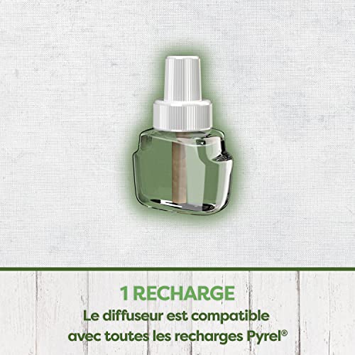 Moustiques Pyrel recharge liquide diffuseur électrique 45 nuits agrumes