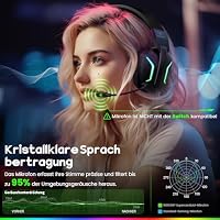 WESEARY Gaming Headset Wireless mit Mikrofon für PS5 PS4 PC Switch Handy – Ansicht 5
