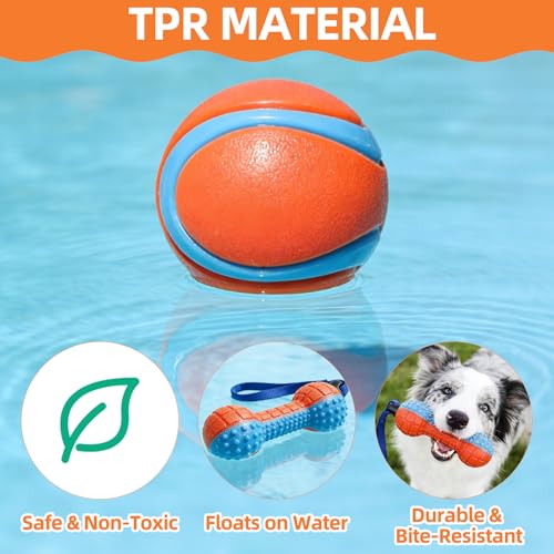 PUPTECK 4 Pack Juguetes Flotantes para Perro miniatura 3