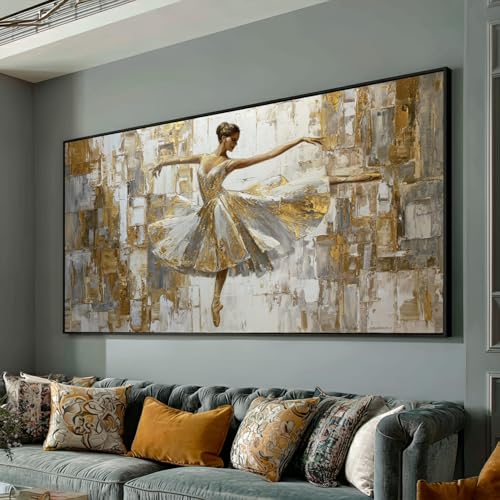 Tableau danseuse de ballet pour décorer un salon moderne chic