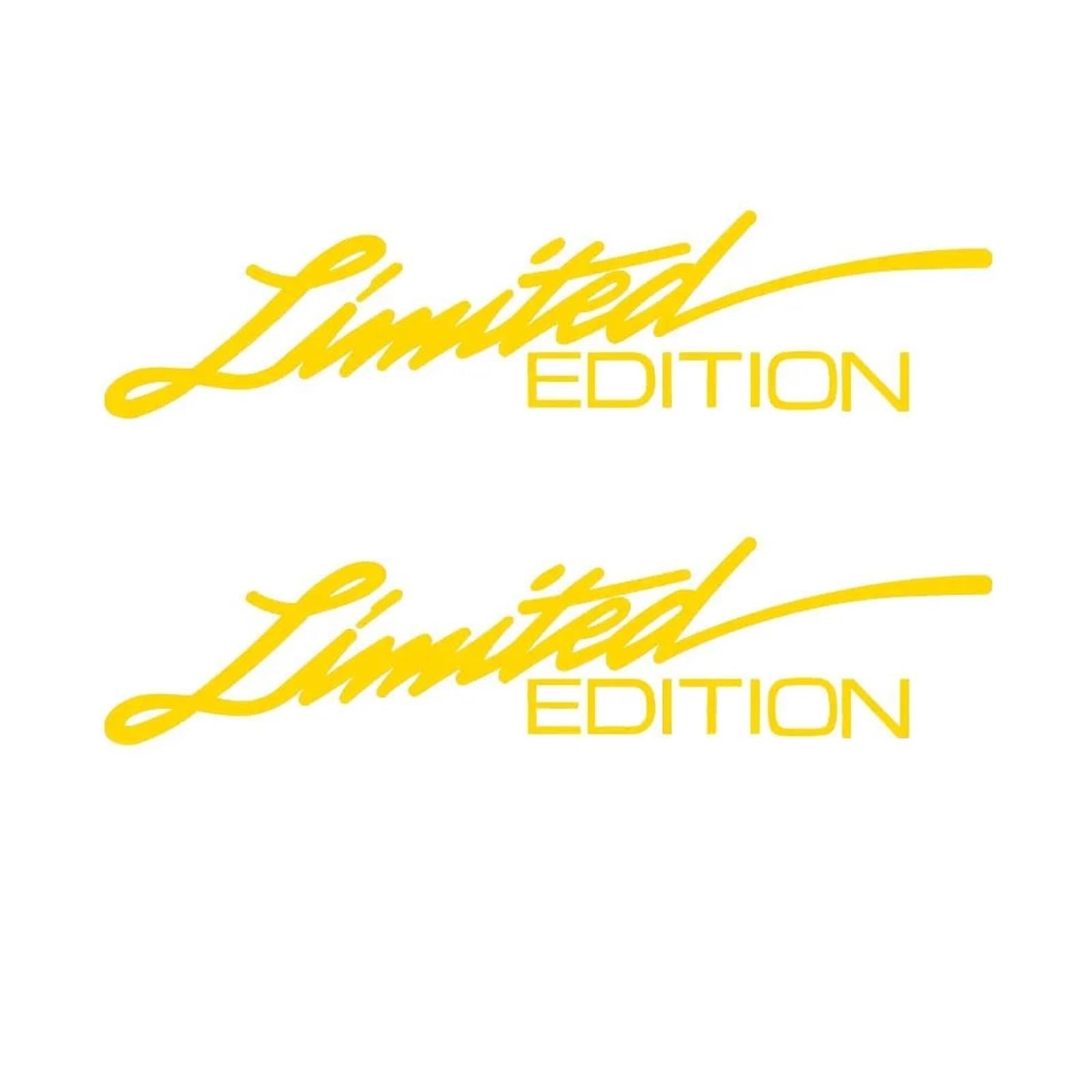 Decoration 2PCS Limited Edition Glow Stickers Waterproof Decal Reflective(Gold)