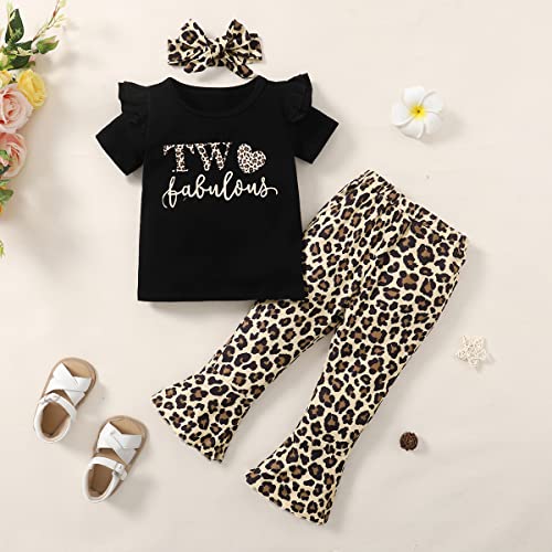 Baby Girl 2nd Birthday Outfit Girl 2 Year Old Birthday Outfit Toddler Leopard Clothes3