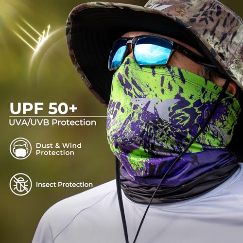 Image of KastKing Sol Armis Neck Gaiter - UPF 50 Face Mask - UV Sun Protection Mask for Men & Women, Fishing, Hiking