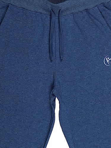 Image of KiddoPanti 100% Cotton Track Pants for Boys & Girls | Soft Single Jersey Fabric | Elastic Waist with Drawcord | Full Length with Rib Hem & Pockets | Joggers and Lowers for Kids
