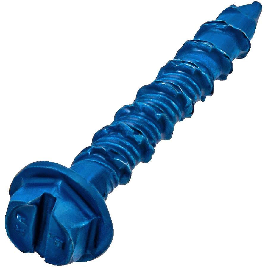 Tapcon 3145407 – Viti Ancoraggio Esagonali Per Calcestruzzo 3/16 X 2-3/4 – Confezione 100 Pezzi