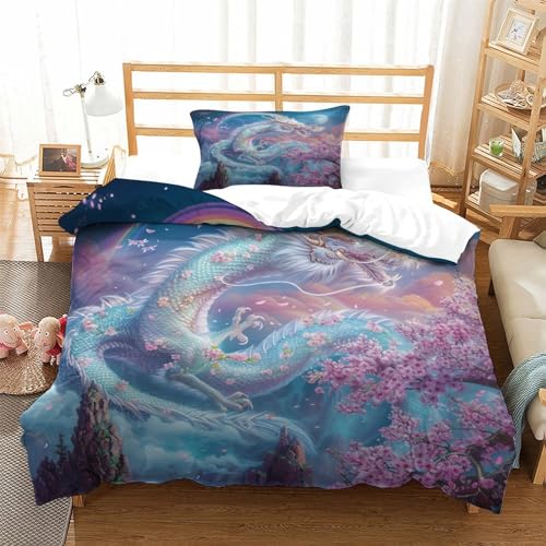 Housse de couette douce Rainbow Kingdom en microfibre facile à laver - 4