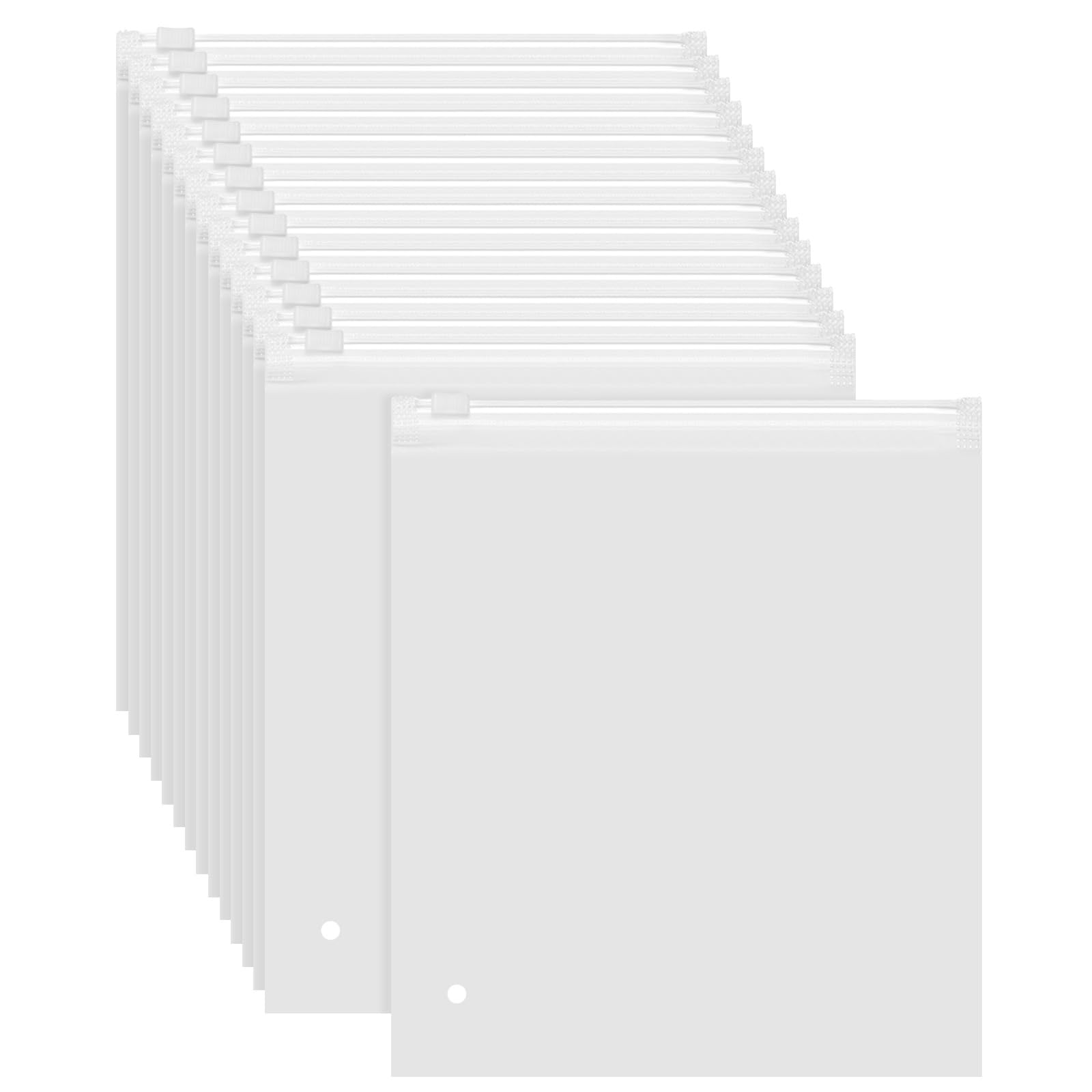 PATIKIL Sacchetti satinati con cerniera, confezione da 100 sacchetti richiudibili in EVA da 40,6 x 35,5 cm, con chiusura a cursore e foro di sfiato, per piccole imprese, magliette, imballaggi e