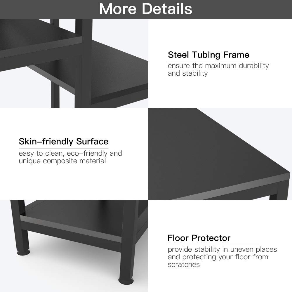 Buy Dripex Computer Desk With 4 Tier Storage Shelves 41 7 Student