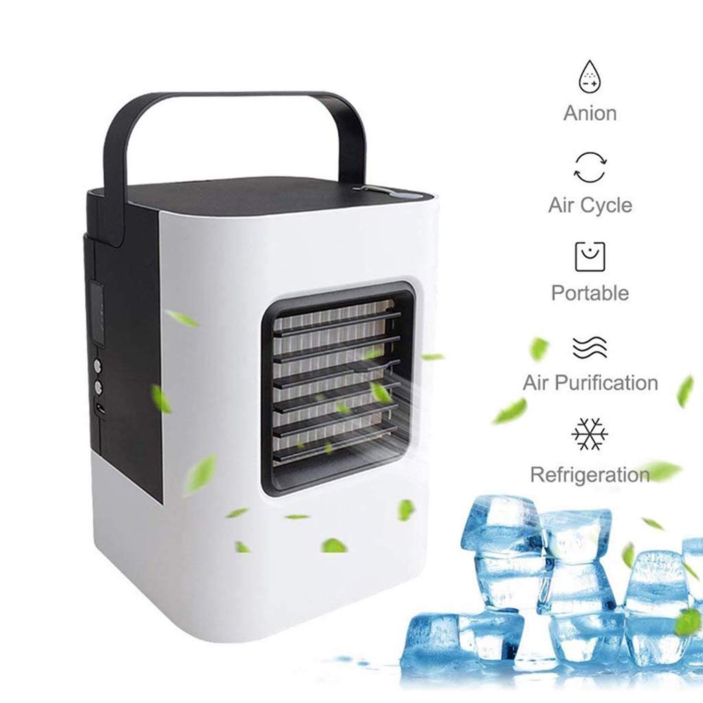 Enfriador de Aire para Oficina en casa Enfriadores evaporativos Mini Aire Acondicionado, Enfriador de Aire Personal portátil Humidificador y purificador de Aire Enfriador