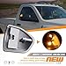 HERCOO LED Turn Signal Light Side Mirror Amber Lamps Right Tow Light Clear Cover Lens for 68302828AA 68302829AA Compatible with 2010-2018 Dodge Ram 1500 2500 3500 4500 5500