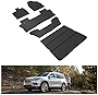KIWI MASTER Floor Mats & Trunk Mat Set Compatible for 2016-2022 Honda Pilot Accessories All Weather Mat Front & 2nd 3 Row Seat & Cargo TPE Slush Liners Black
