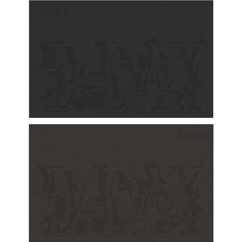 B.T.S AGUST D(SUGA) - [D-DAY] SOLO ALBUM, [SET : VERSION 01 + VERSION 02]