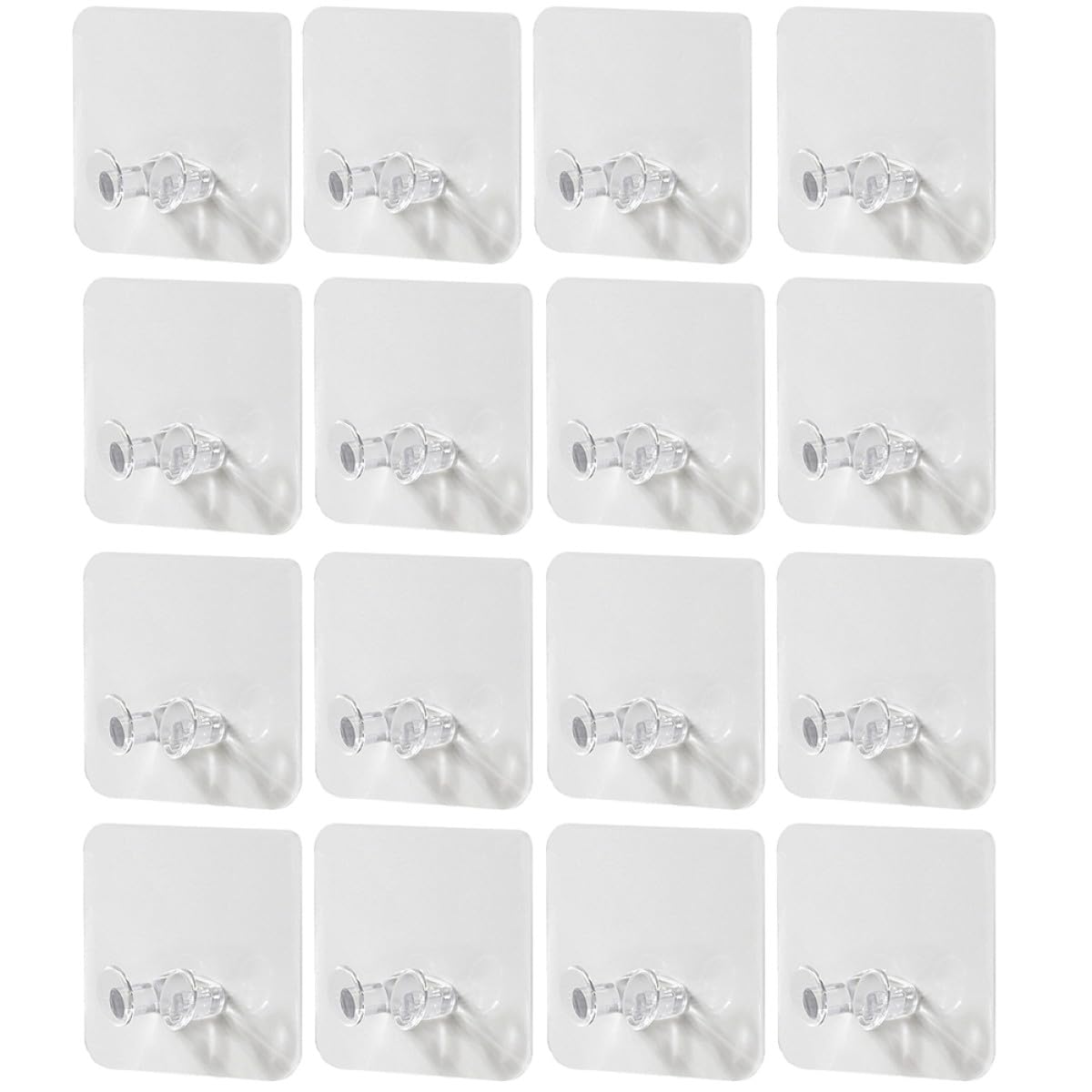 Adhesive Wall Hooks 30pcs, Multifunctional Plug Hangers with Strong Sticky Backing for Home Storage and Organization, No-Trace Mounting for Kitchen, Bathroom, and Office Use